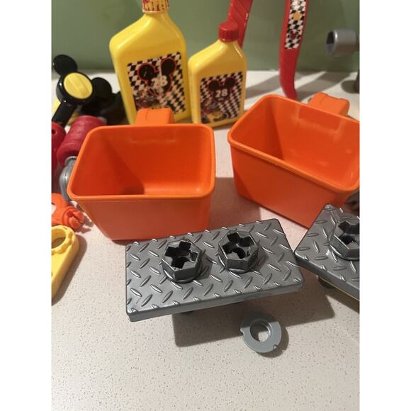 Disney Mickey Mouse Tool Set Clubhouse Kadoer Pieces Work Roadster - Picture 11 of 11